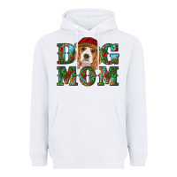 White Christmas Beagle Dog Mom Heavyweight Hoodie - RanaPortraitStore
