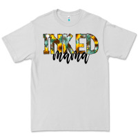 Dove Grey Inked Mama Premium Tee - CowCowDesign