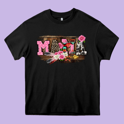 Mother's Day Mama Heavy Core Tee Designed By Cowgirlartshop