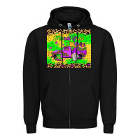 Black mardi gras gnome truck Zipper Hoodie - JahusDesignShop