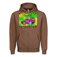 Chestnut mardi gras gnome truck Zipper Hoodie - JahusDesignShop
