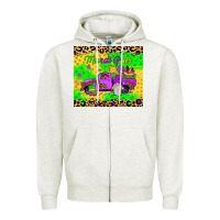 Oatmeal Heather mardi gras gnome truck Zipper Hoodie - JahusDesignShop
