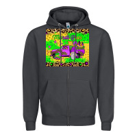 Smoke mardi gras gnome truck Zipper Hoodie - JahusDesignShop