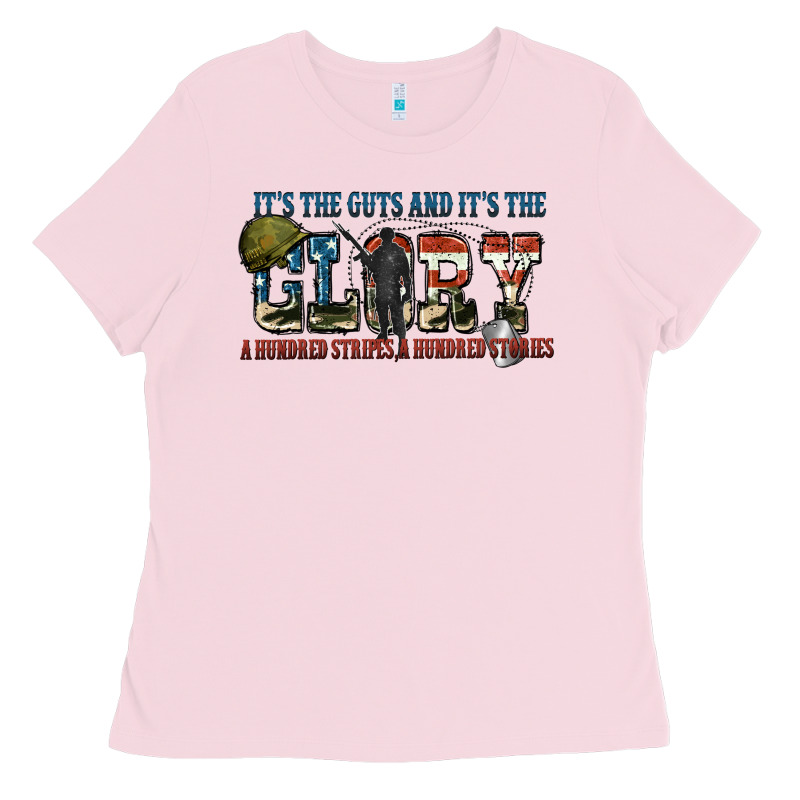 It's The Guts And It's The Glory A Hundred Stripes Ladies Tee by FaDigitalArtStudio | Teevron
