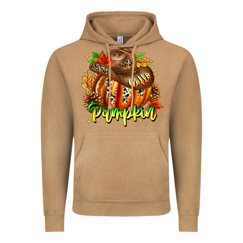 Hello Pumpkin Vintage Hoodie by CowhideDigitalArt | Teevron
