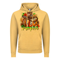 Vintage Mustard Hello Pumpkin Vintage Hoodie - CowhideDigitalArt