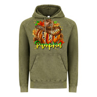 Vintage Olive Hello Pumpkin Vintage Hoodie - CowhideDigitalArt
