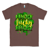 Chestnut lucky lucky lucky clover St. Patrick's Classic Tee - HowdyJamesFarm