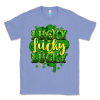 Colony Blue lucky lucky lucky clover St. Patrick's Classic Tee - HowdyJamesFarm