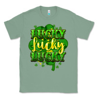 Sage lucky lucky lucky clover St. Patrick's Classic Tee - HowdyJamesFarm