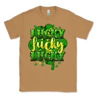 Toasted Coconut lucky lucky lucky clover St. Patrick's Classic Tee - HowdyJamesFarm