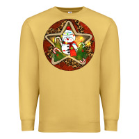 Antique Gold Snowman Christmas Premium Sweatshirt - RanaPortraitStore
