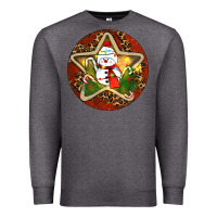 Charcoal Heather Snowman Christmas Premium Sweatshirt - RanaPortraitStore