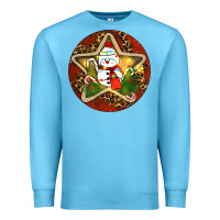 Ocean Blue Snowman Christmas Premium Sweatshirt - RanaPortraitStore
