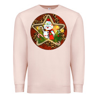 Pale Pink Snowman Christmas Premium Sweatshirt - RanaPortraitStore