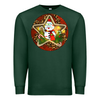 Sports Green Snowman Christmas Premium Sweatshirt - RanaPortraitStore