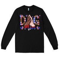 Black America Dog Mama Long Sleeve Tee - CowhideDigitalArt