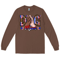 Chestnut America Dog Mama Long Sleeve Tee - CowhideDigitalArt
