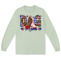 Matcha America Dog Mama Long Sleeve Tee - CowhideDigitalArt