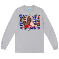 Moon Dust America Dog Mama Long Sleeve Tee - CowhideDigitalArt