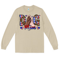 Mushroom America Dog Mama Long Sleeve Tee - CowhideDigitalArt