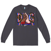 Smoke America Dog Mama Long Sleeve Tee - CowhideDigitalArt