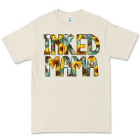 Bone Inked Mama Flowers Premium Tee - CowCowDesign