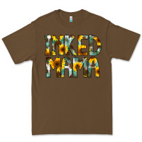 Cacao Inked Mama Flowers Premium Tee - CowCowDesign