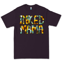 Plum Inked Mama Flowers Premium Tee - CowCowDesign