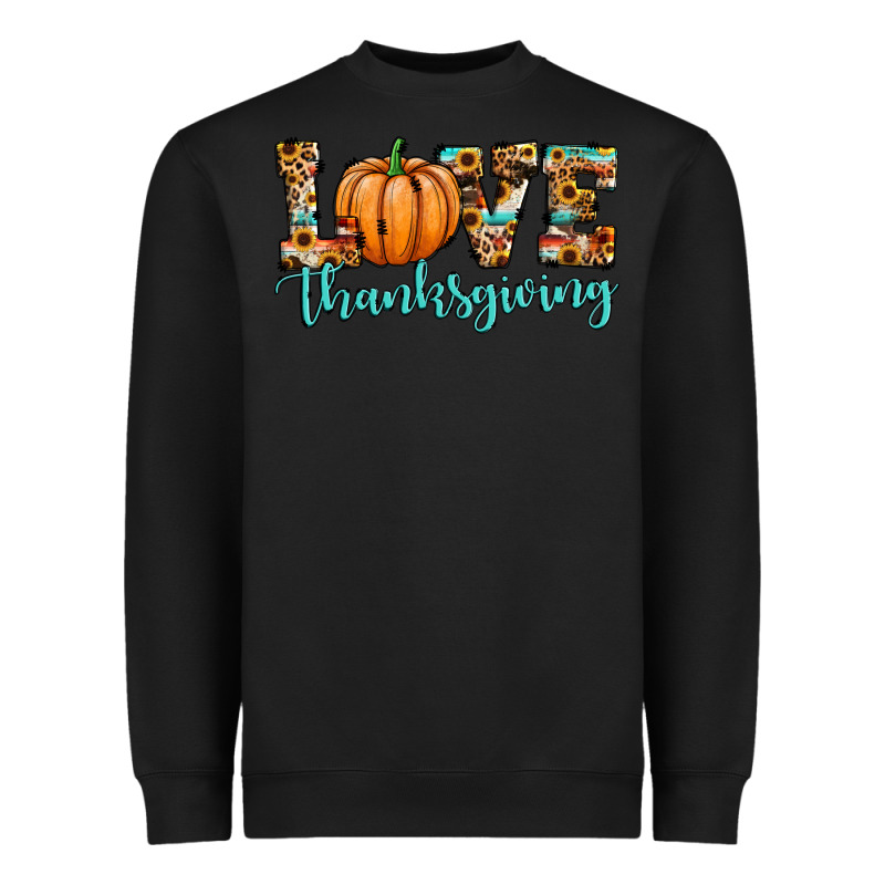 Love Thanksgiving Pumpkin Heavyweight Sweatshirt by JahusDesignShop | Teevron
