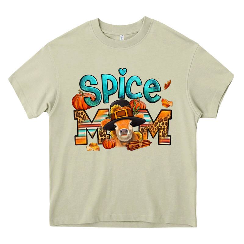 Thanksgiving Spice Mom Pilgrim Cow Heavy Core Tee by Jasminsmagicworld | Teevron