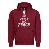 Burgundy resist liberal Zipper Hoodie - DesigneFamous