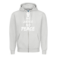 Dove Grey resist liberal Zipper Hoodie - DesigneFamous