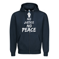 Navy resist liberal Zipper Hoodie - DesigneFamous