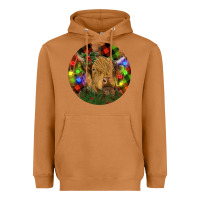 Meerkat Brown Cow Christmas Heavyweight Hoodie - RanaPortraitStore