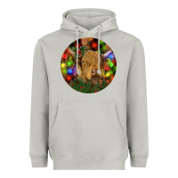 Moon Dust Brown Cow Christmas Heavyweight Hoodie - RanaPortraitStore