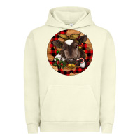 Pigment Pistachio Christmas Baby Cow Urban Hoodie - RanaPortraitStore