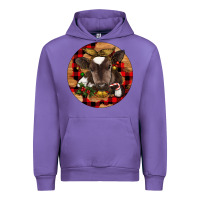 Tulip Christmas Baby Cow Urban Hoodie - RanaPortraitStore