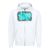 White gemstone turquoise leopard background Zipper Hoodie - JahusDesignShop