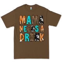 Cacao Mama Needs a Drink Premium Tee - CowCowDesign