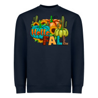 Navy hello fall Heavyweight Sweatshirt - JahusDesignShop