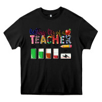 Black Battery life of a Teacher Heavy Core Tee - CowGirlArtShop