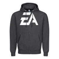 Smoke #electronicArts EA  white Zipper Hoodie - DesigneFamous