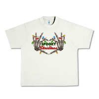 Pistachio spooky christmas skeleton hands Urban Heavy Tee - FaDigitalArtStudio