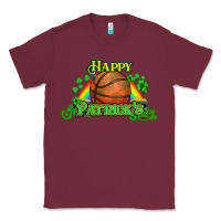 Burgundy St. Patrick's Day Basketball Classic Tee - HowdyJamesFarm