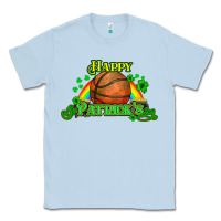 Dusty Blue St. Patrick's Day Basketball Classic Tee - HowdyJamesFarm