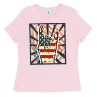 Freedom Rock Hand Ladies Tee | Teevron