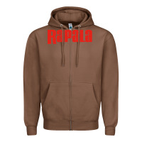 Chestnut Rapala Fishing Zipper Hoodie - DesigneFamous