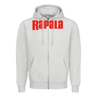 Dove Grey Rapala Fishing Zipper Hoodie - DesigneFamous