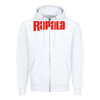 White Rapala Fishing Zipper Hoodie - DesigneFamous
